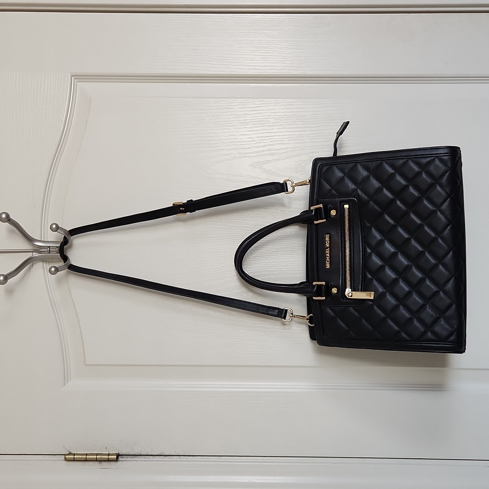 Michael Kors Leather Crossbody, Large Padded Selma Bag